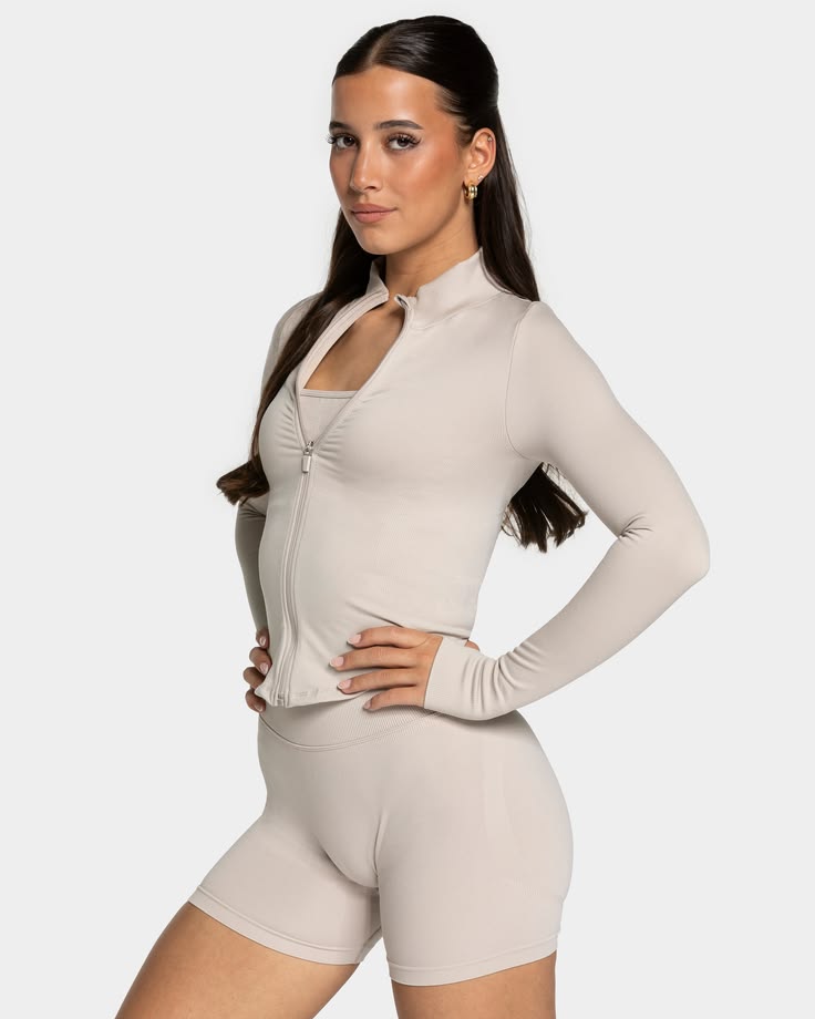 Volsa fitted zip jacket