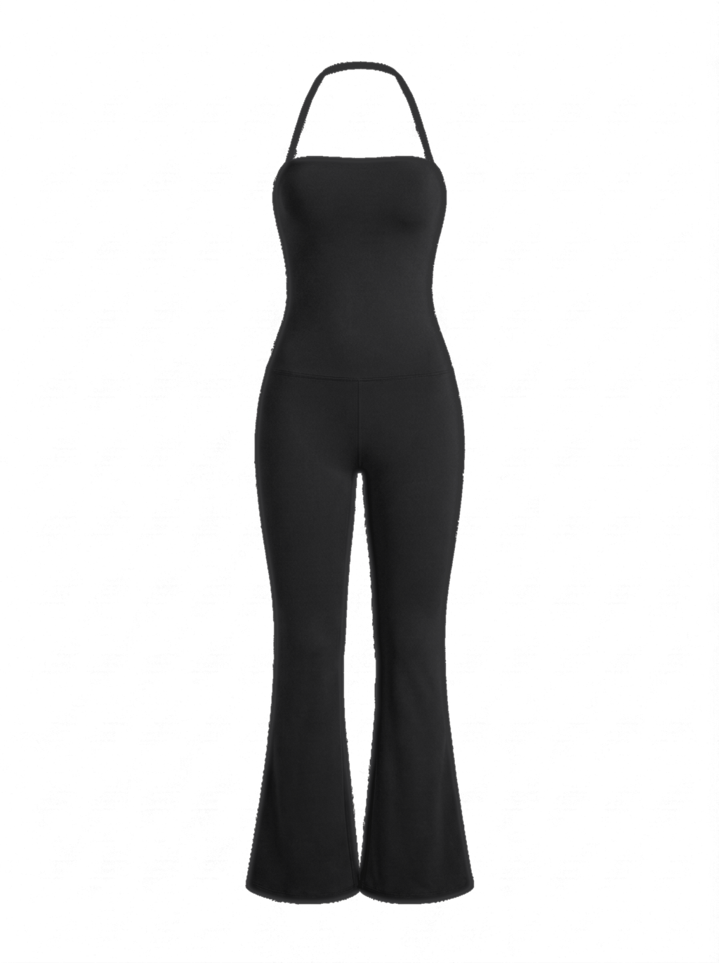 Volsa Flare Jumpsuit Black