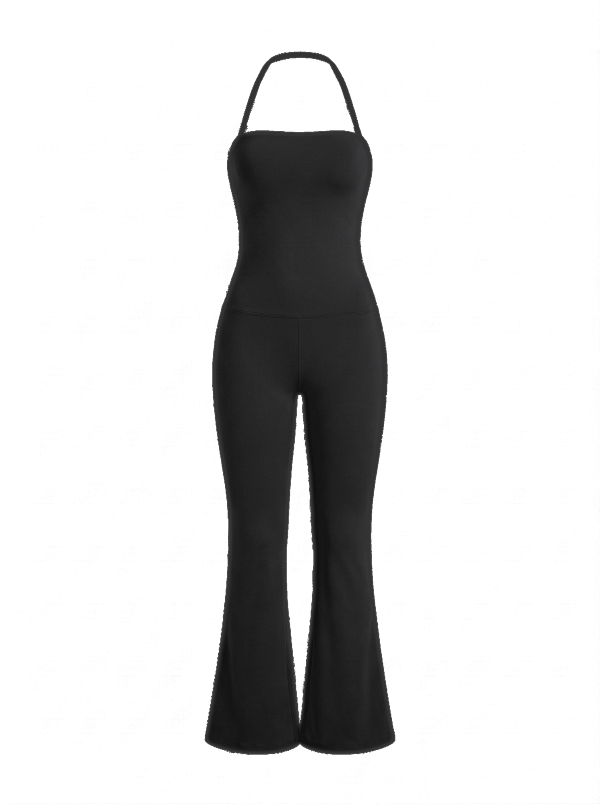 Volsa Flare Jumpsuit Black