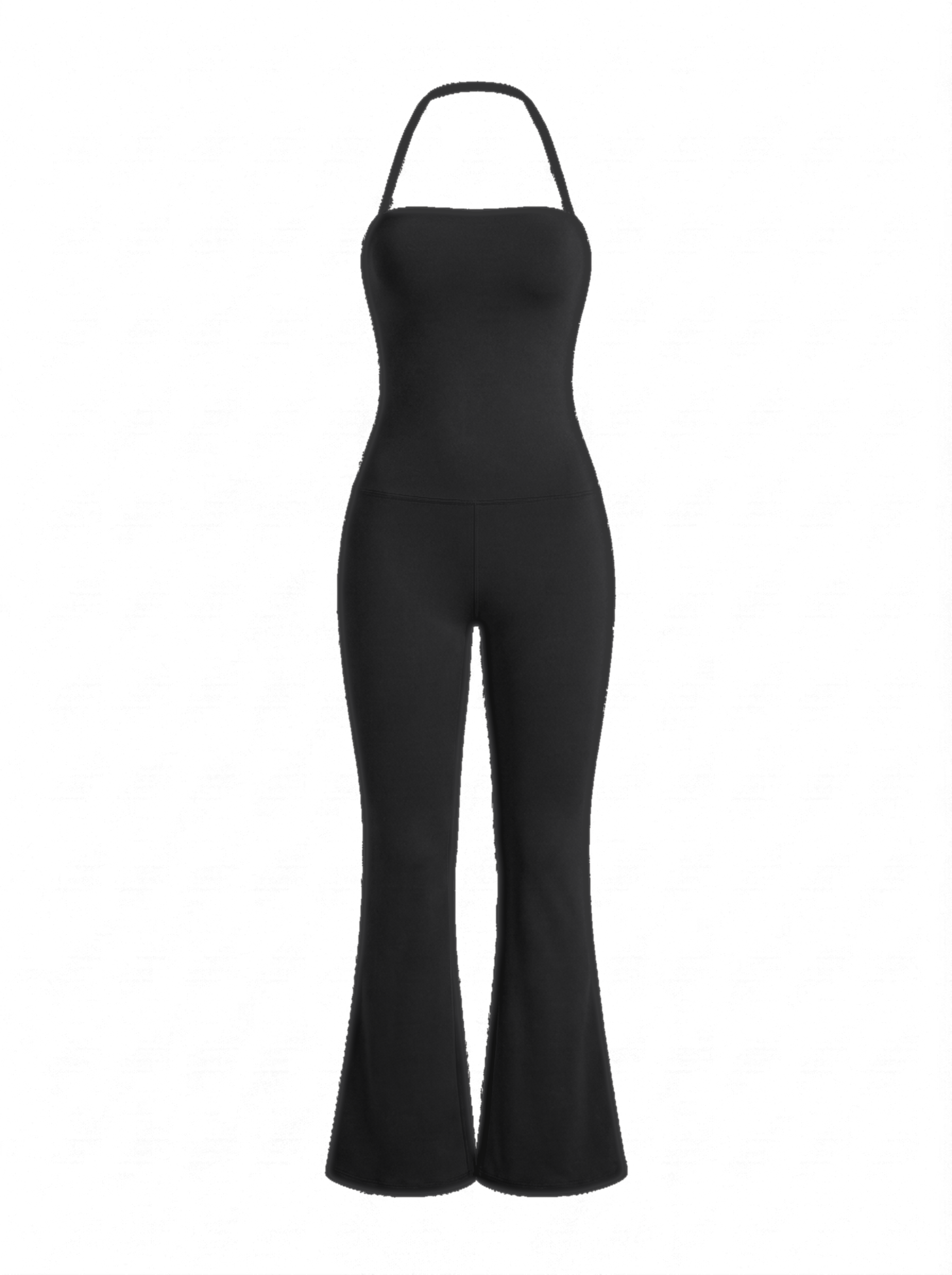 Volsa Flare Jumpsuit Black