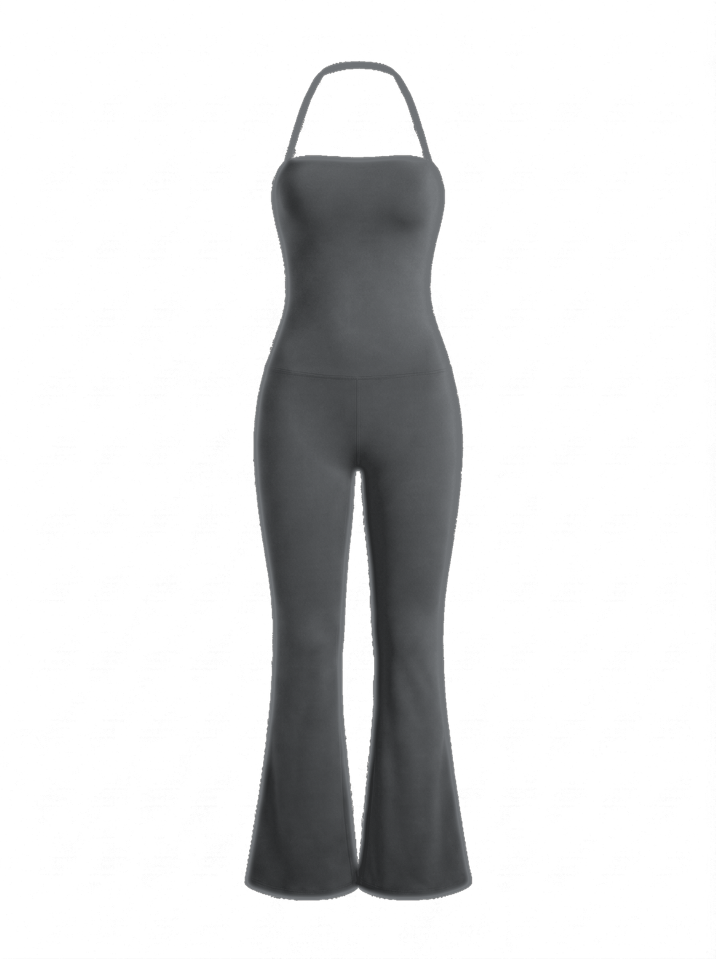 Volsa Flare Jumpsuit Charcoal