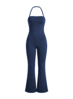Volsa Flare Jumpsuit Navy