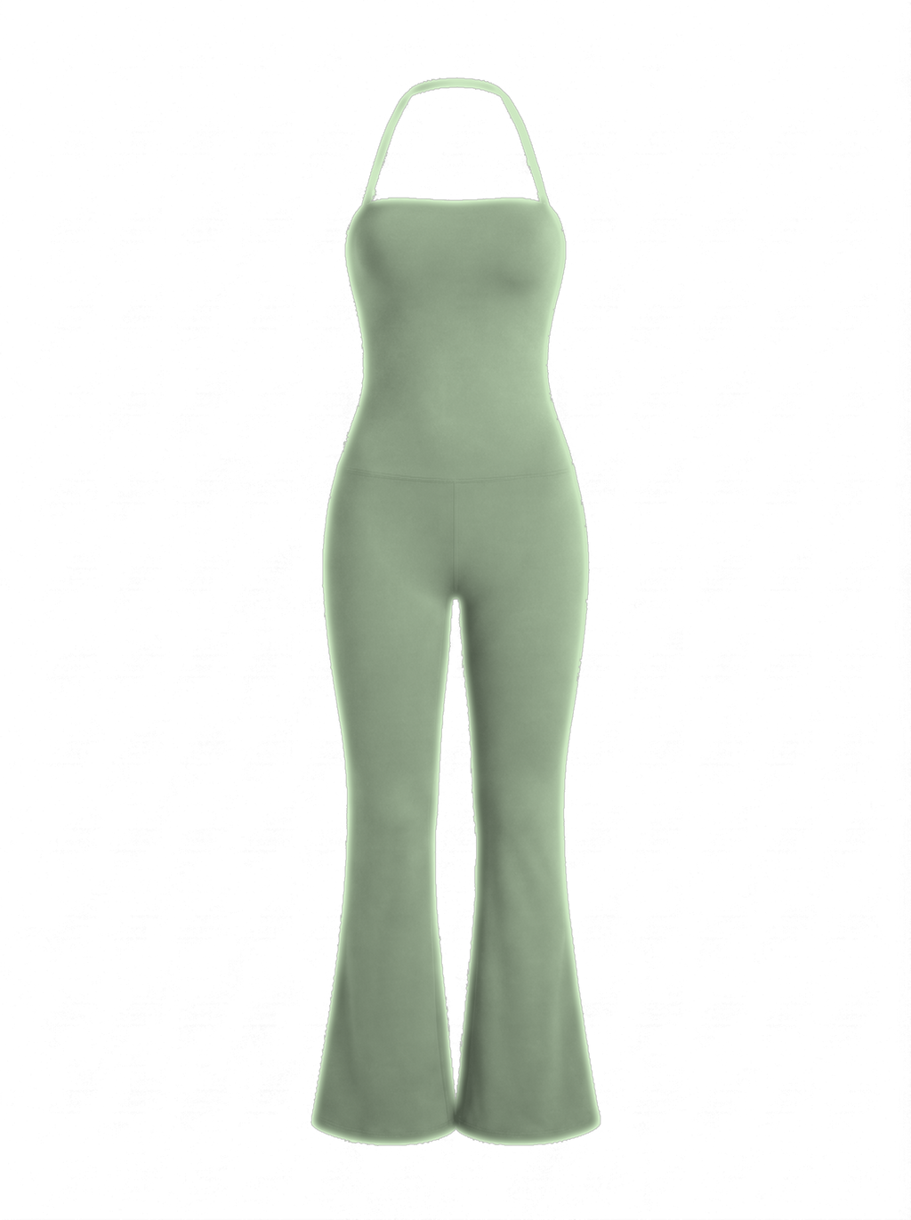 Volsa Flare Jumpsuit Sage