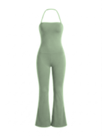 Volsa Flare Jumpsuit Sage