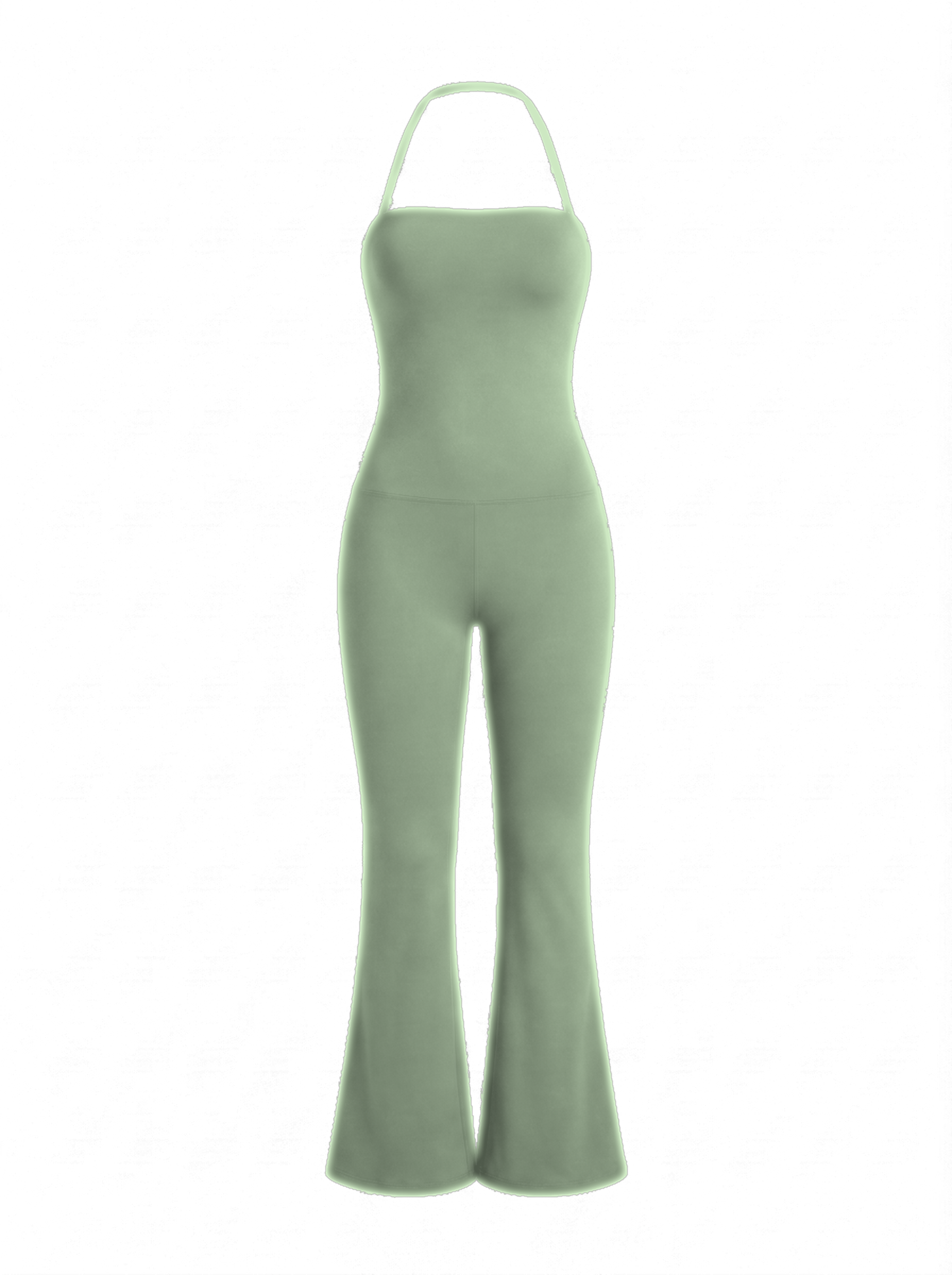 Volsa Flare Jumpsuit Sage