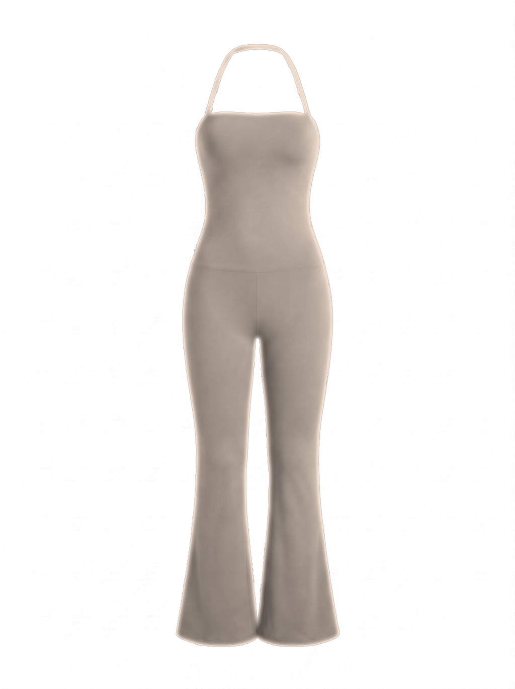 Volsa Flare Jumpsuit Taupe