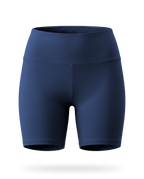Volsa High Waist Shorts in navy