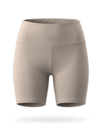 Volsa High Waist Shorts in taupe