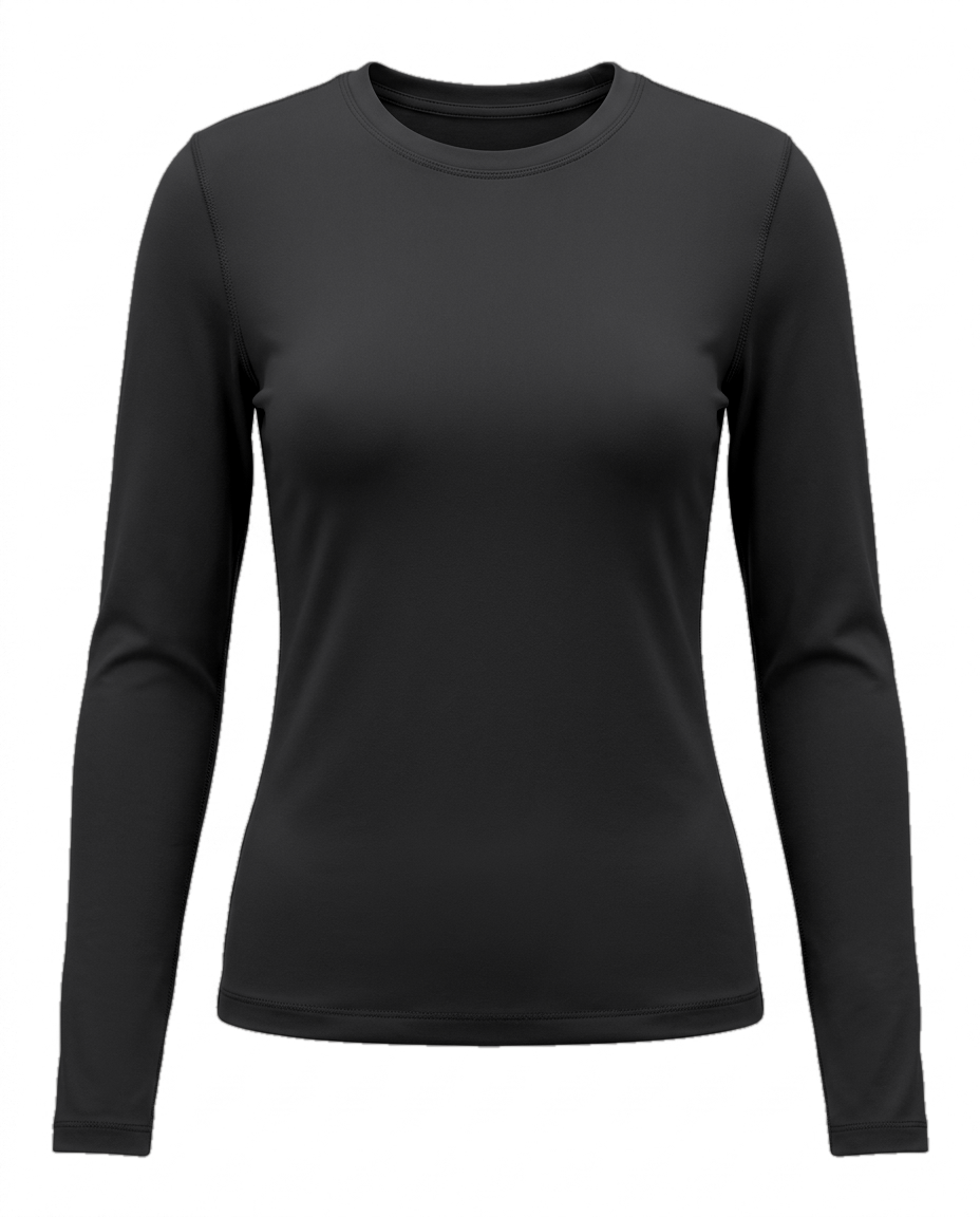 Volsa Long Sleeve Tee in black