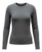 Volsa Long Sleeve Tee in charcoal
