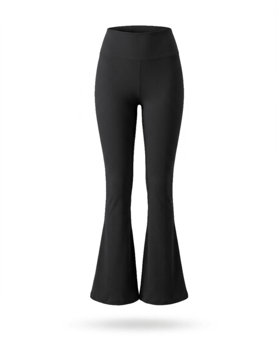 Volsa Ribbed Flare Leggings