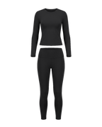 Volsa Long Sleeve Set in black