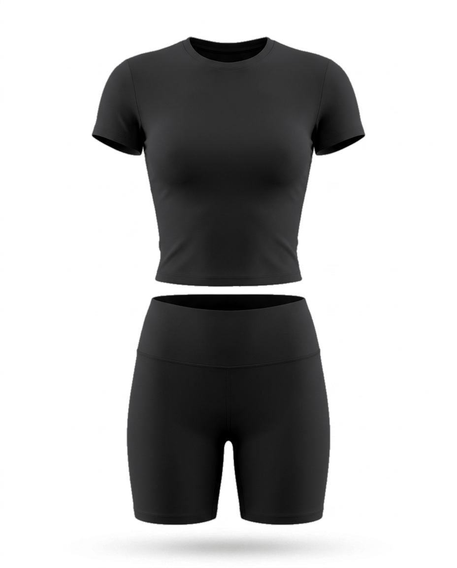 Volsa Short Sleeve Tee and Shorts Set