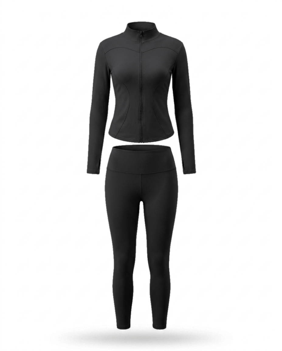 Volsa Zip Jacket and Leggings Set