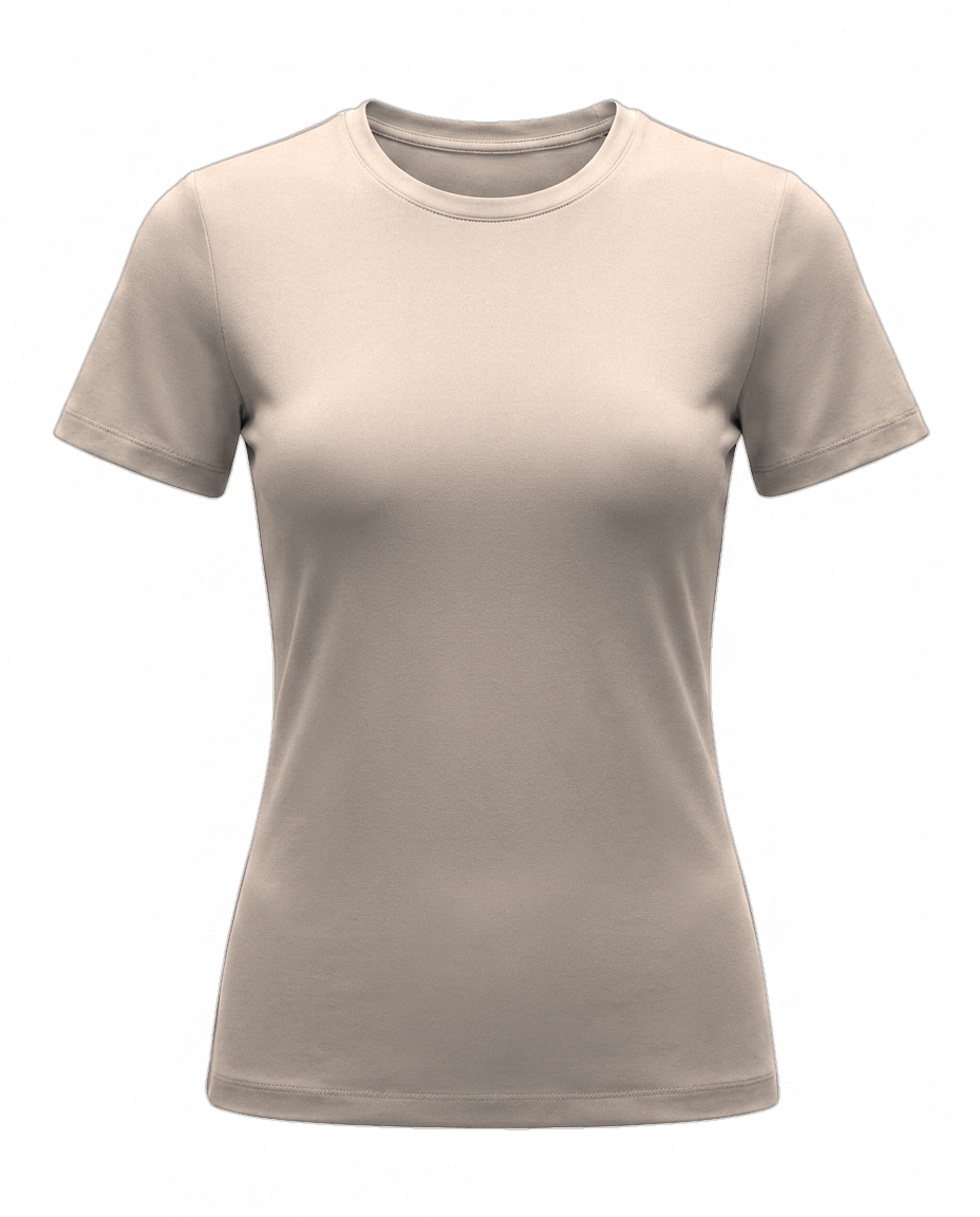 Volsa Short Sleeve Tee in taupe