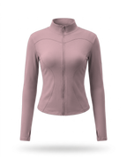 Volsa fitted zip jacket in Mauve