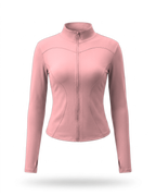 Volsa fitted zip jacket in Pink