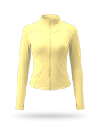 Volsa Fitted Zip Jacket Yellow